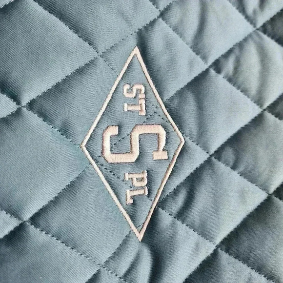 NWT $138 Staple Division Quilted Jacket Teal Blue Pigeon Men's Zip Size XL - Picture 3 of 13